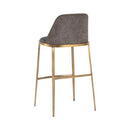 Sunpan Dover Barstool in Bravo Portabella-Sparrow Grey / Napa Stone-Polo Club Stone