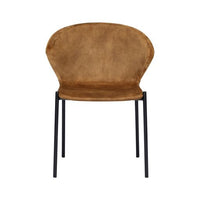 Sunpan Eric Dining Chair in Nono Dark Green / Nono Tapenade Gold - Set of Two
