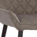 Sunpan Iryne Dining Chair in Bounce Nut / Bounce Smoke / Bounce Stone - Set of Two