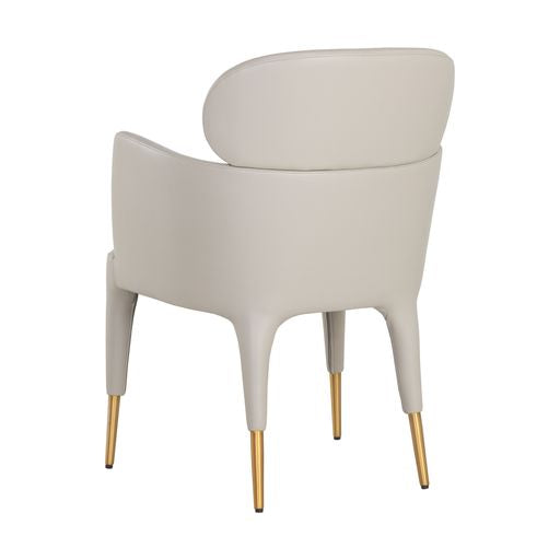 Sunpan Melody Dining Armchair Napa Stone / Napa Taupe