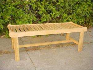Anderson Teak Cambridge 2-Seater Backless Bench