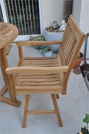 Anderson Teak Rialto Swivel Bar Arm Chair