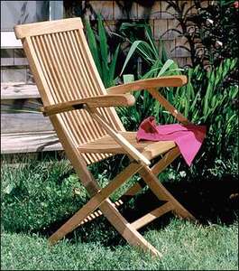 Anderson Teak Classic Medium Folding Armchair