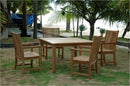 Anderson Teak Windsor 47" Square Table and Chicago Armchair