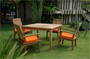 Anderson Teak Windsor 47" Square Table and Brianna Dining Armchair