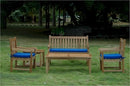 Anderson Teak Classic 2-Seater Bench with Dining Armchair and Rect. Coffee Table and Side Table