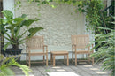 Anderson Teak Bahama 20" Mini Side Table with 2 Rialto Arm Chair