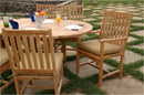 Anderson Teak 67" Oval Extension Table with Wilshire Dining Armchair and Wilshire Dining Chair