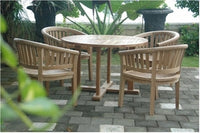 Anderson Teak Curve 5-Piece Outdoor Dining Set