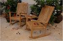 Anderson Teak Del-Amo Rocking Chair and Bahama 20" Round Mini Side Folding Table