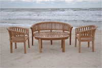 Anderson Teak Curve 4-Piece Conversation Set