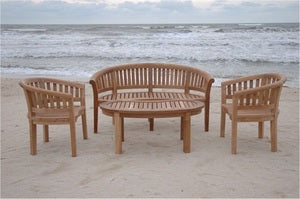 Anderson Teak Curve 4-Piece Conversation Set