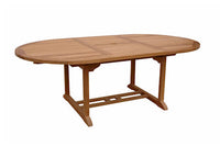 Anderson Teak Sahara 9-Piece Chairs and Bahama Oval 87" Ext. Outdoor Dining Set