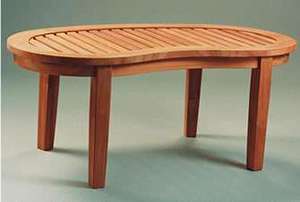 Anderson Teak Kidney Curve Table