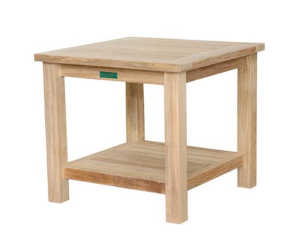 Anderson Teak Safari Occasional Table with Drawer & Rattan Baskets