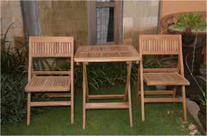 Anderson Teak Windsor 24-inch Square Picnic Folding Table