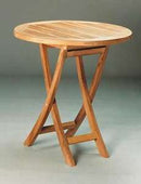 Anderson Teak Bahama 27-inch Round Bistro Folding Table