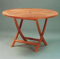 Anderson Teak Bahama 47-inch Round Folding Table