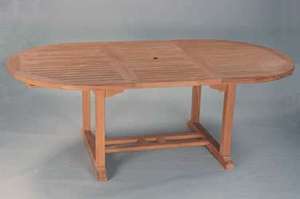 Anderson Teak Bahama 87-inch Oval Extension Table Extra Thick Wood