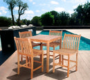International Home Miami Amazonia Teak Eden 5 pc Teak Bar Set
