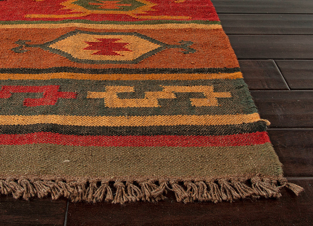 Jaipur Bedouin Thebes Flat-Weave Deep Rust Rug