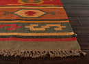 Jaipur Bedouin Thebes Flat-Weave Deep Rust Rug
