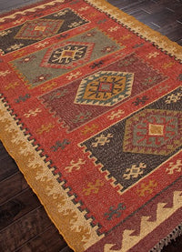 Jaipur Bedouin Amman Flat-Weave Red Rug
