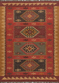 Jaipur Bedouin Amman Flat-Weave Red Rug