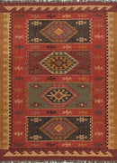 Jaipur Bedouin Amman Flat-Weave Red Rug