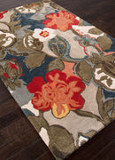 Jaipur Blue Petal Pusher Hand-Tufted Indigo Rug