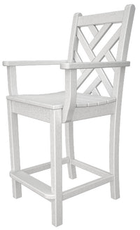 Poly-Wood Chippendale Counter Arm Chair