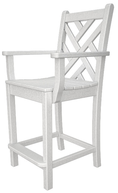 Poly-Wood Chippendale Counter Arm Chair