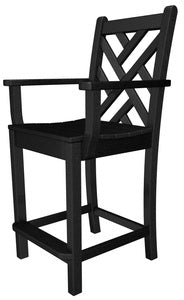 Poly-Wood Chippendale Counter Arm Chair