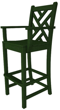 Poly-Wood Chippendale Bar Arm Chair