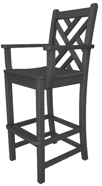 Poly-Wood Chippendale Bar Arm Chair