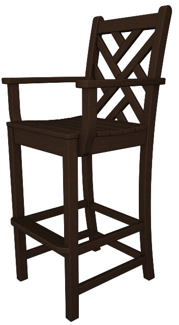 Poly-Wood Chippendale Bar Arm Chair