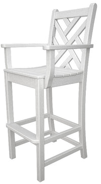 Poly-Wood Chippendale Bar Arm Chair