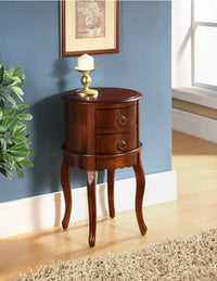All Things Cedar Twin Drawer Round Hall Table