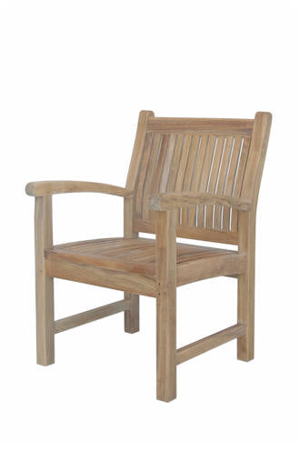 Anderson Teak Valencia 117" Double Ext. Table with 2 pcs Sahara dining Armchair and 10 pcs dining Chair