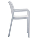 Compamia Diva Resin Outdoor Dining Arm Chair White - Set of 2
