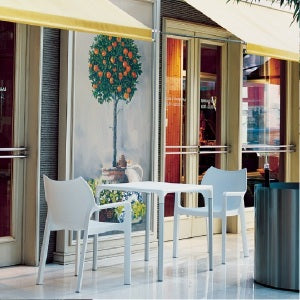Compamia Diva Resin Outdoor Dining Arm Chair White - Set of 2