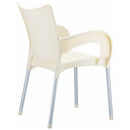 Compamia Romeo Resin Dining Arm Chair Beige - Set of 2