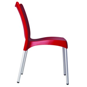 Compamia Juliette Resin Dining Chair Red - Set of 2