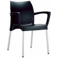 Compamia Dolce Resin Outdoor Armchair Black - Set of 2
