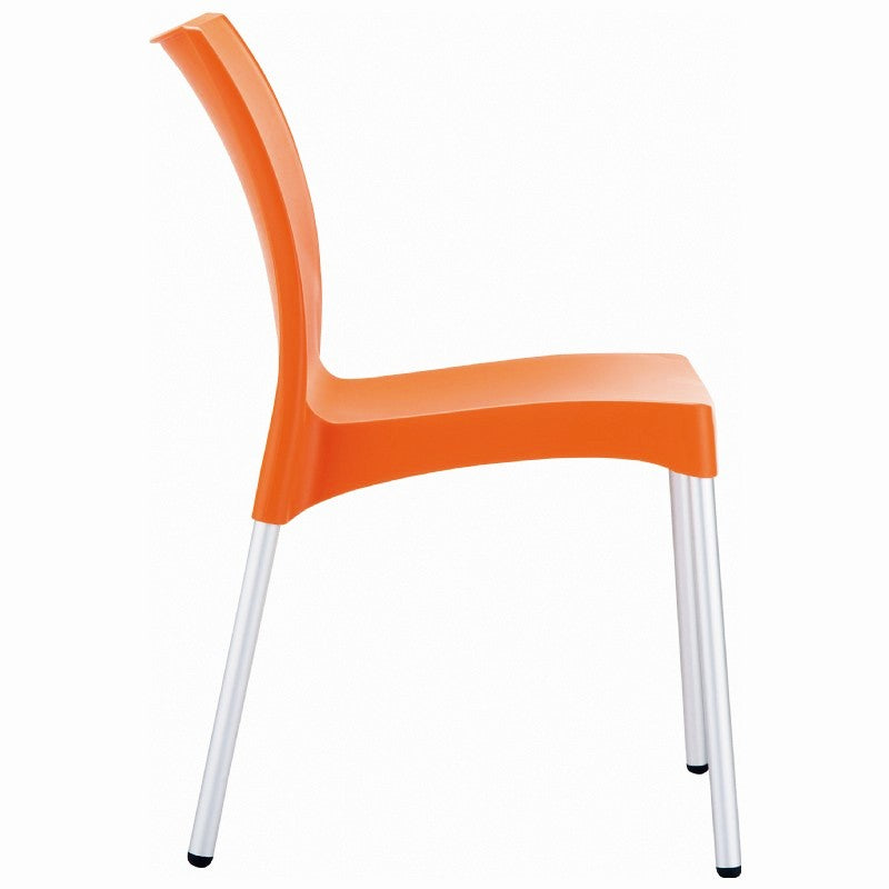 Compamia Vita Resin Outdoor Dining Chair Orange - Set of 2
