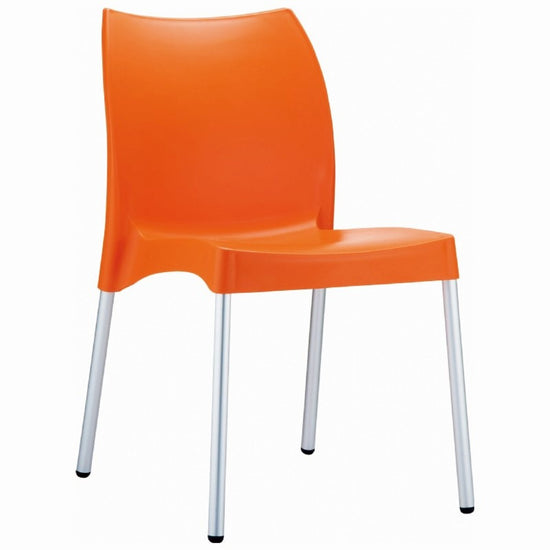 Compamia Vita Resin Outdoor Dining Chair Orange - Set of 2