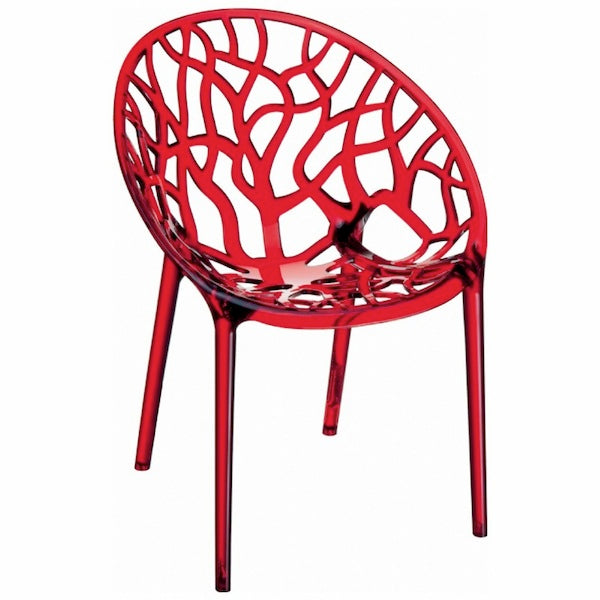 Compamia Crystal Polycarbonate Modern Dining Chair - Set of 2