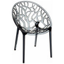 Compamia Crystal Polycarbonate Modern Dining Chair - Set of 2