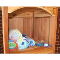 Creekvine Designs Cedar Entertainment and Storage Unit