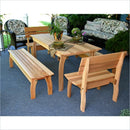 Creekvine Designs 46 x 32 Cedar Gathering Dining Set